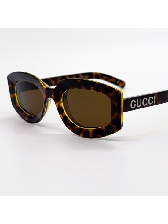 New Gucci Women Havana Brown Sunglasses GG1719S 002 Authentic main image 6